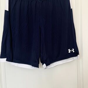 UA M Challenger Train Short midnight navy